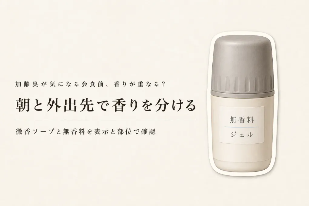 年末年始のメンズ ボディソープ 微香とデオドラント 無香料｜会食前に香りを重ねすぎない組み合わせ